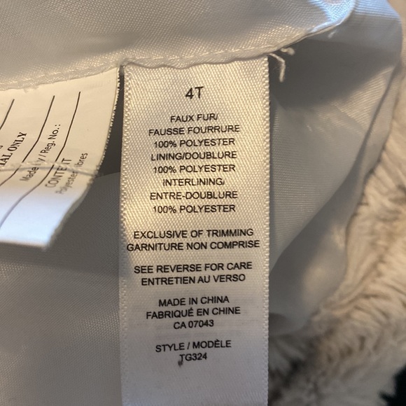 Faux fur coat - size 4 - Picture 6 of 7